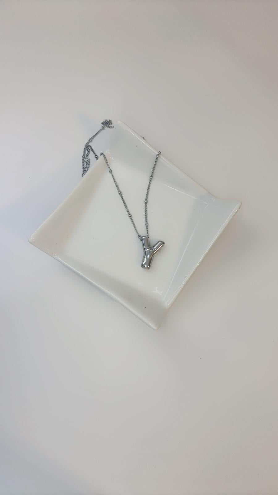 Initial Silver Necklace