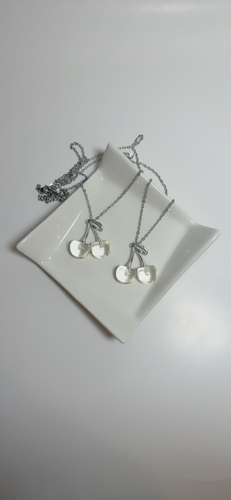 Cherry Silver Necklace