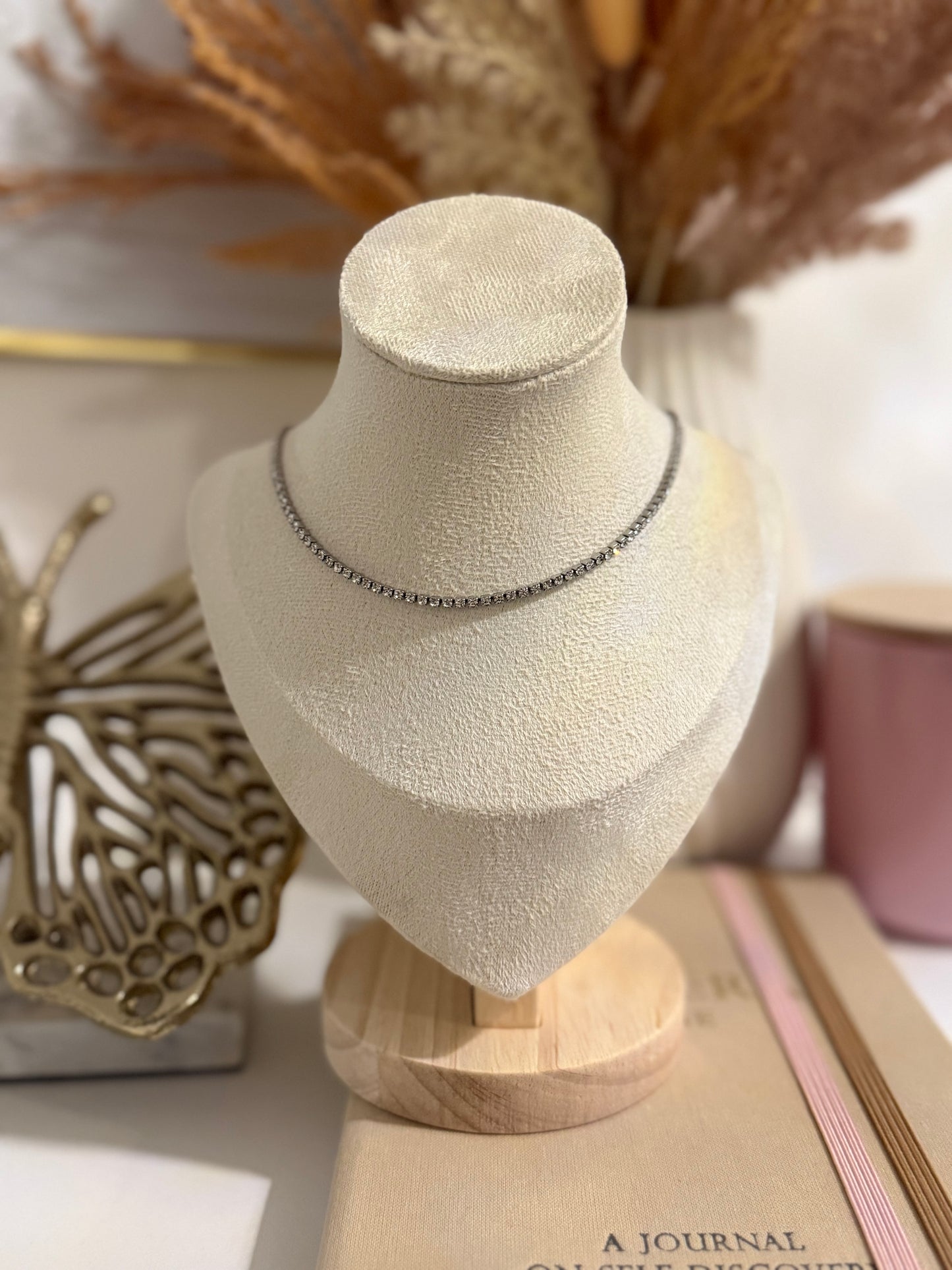 Luxe Sparkle Silver Necklace 💎